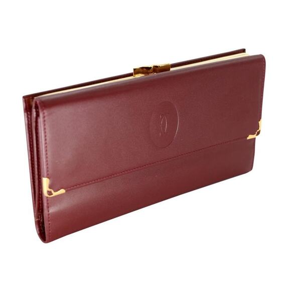 Cartier Embossed Leather Logo Bi-fold Organizer Wallet CR-1201P-0003 - Picture 2 of 10